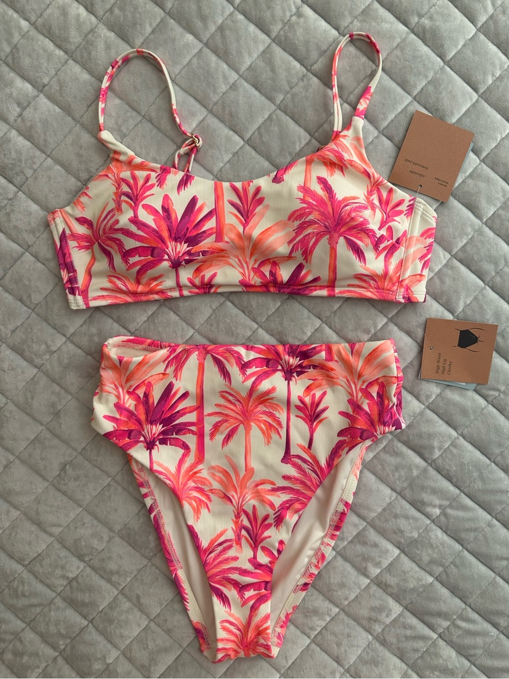 Neon Palm Tree Bikini